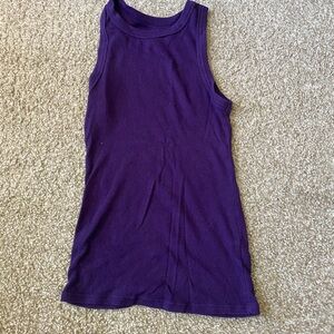 DONATING 10/4 - Purple High Neck Tank Top